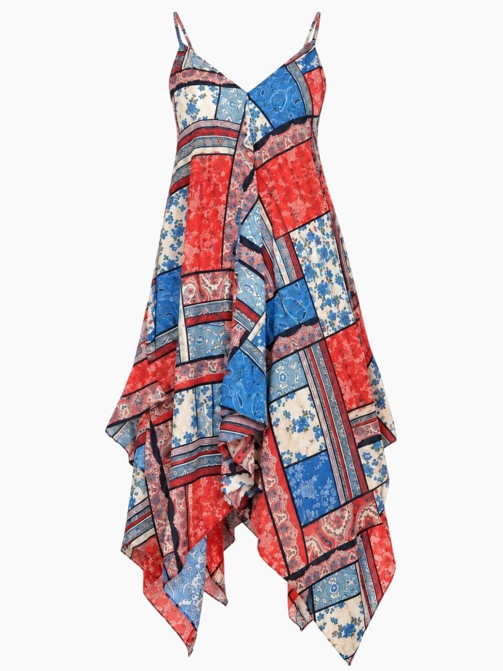 SLNY Racerback Handkerchief Dress Women’s SZ L